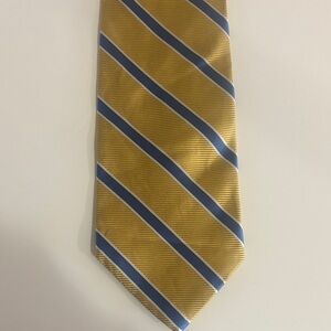 Brooks Brothers Yellow and Blue Striped Tie